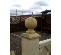 4" Ball & Plinth (For 100mm x 100mm Post)